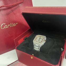Cartier Moissanite Watch