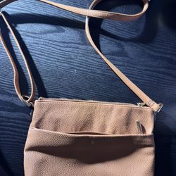 Brown leather Crossbody bag