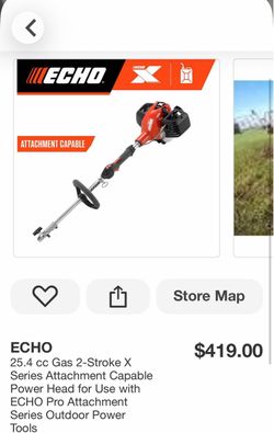 25.4 cc Gas 2-Stroke X Series Attachment Capable Power Head for Use with ECHO Pro Attachment Series Outdoor Power Tools