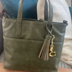 Green Purse With C Charm