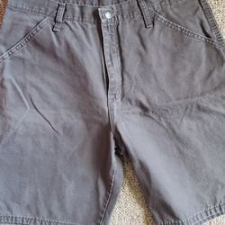 Mens 34 Dark Gray Rustler Shorts
