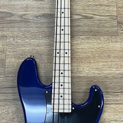 INDIO PRECISION STYLE BASS GUITAR BLUE