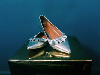 H&M silver flats