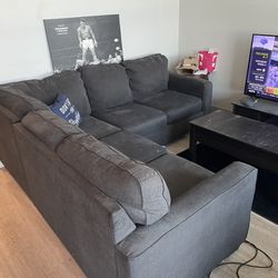 Sectional Couch Coffee Table And TV Stand 