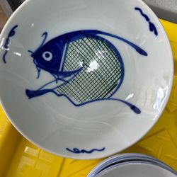 16 Pieces Koi Fish Bowl Set