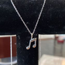 Sterling Silver Music Note Pendant/charm