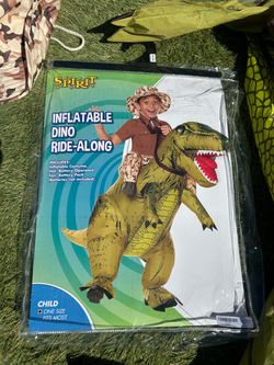 Kids Inflatable Dino Ride-Along Costume