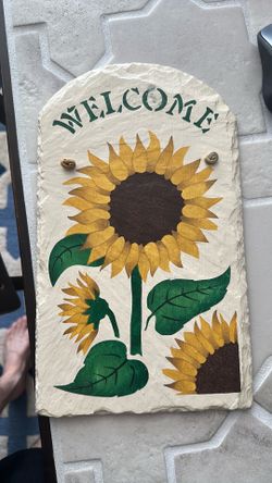 Slate Welcome Sign