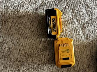 DeWALT 20v batteries for power tools + battery charger. 