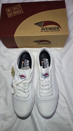 Work Shoes White 9.5 US Wide EE Avenger Work Boot Blade A127 Men's