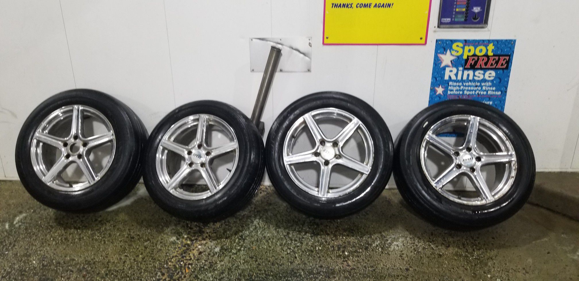 4 18 in wheels rims tires 5x114.3 chrome 235 60 18 truck wheels