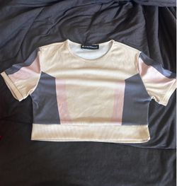 Colorblock Ribbed Crop Top