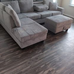 Sectional And Ottoman 