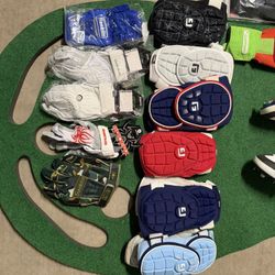 Gform Elbow Guards and Franklin/Spider Batting Gloves 