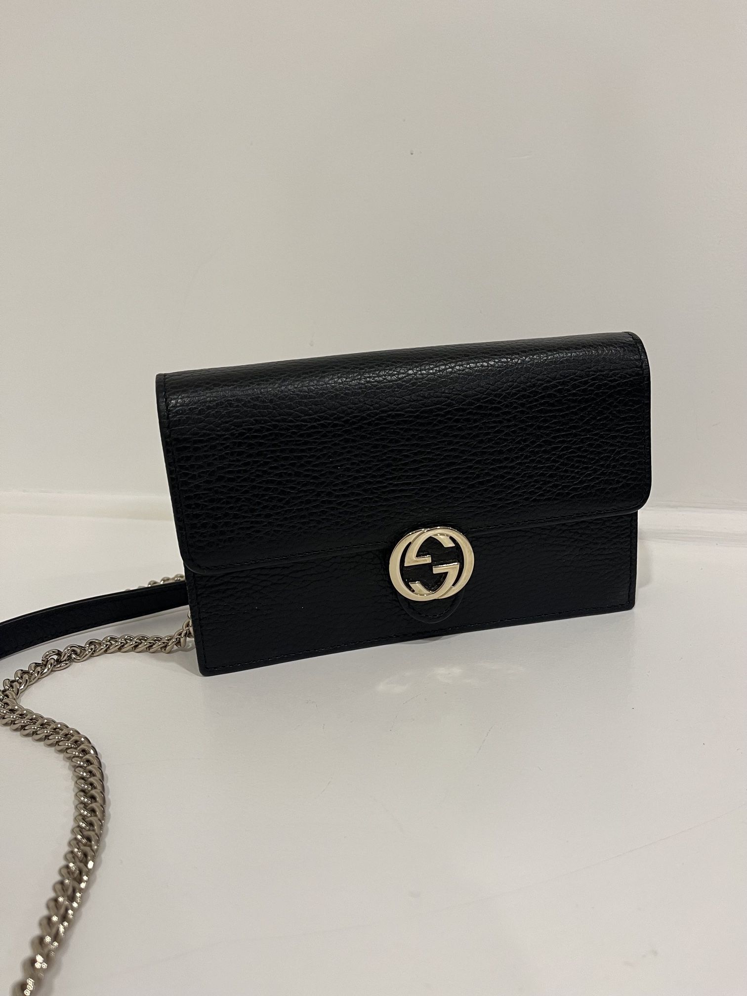 Genuine Gucci Leather Crossbody Bag