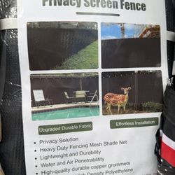 Heavy duty privacy screen 6ftx 50ft Wide Fence