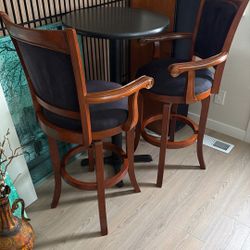 Pub Table And Swivel Stools