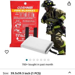  Fire Blanket Emergency Fire Blanket for Home & Kitchen High Heat Resistant Fire Suppression Blankets Fiberglass Fire Blanket （1 Pack） 40 inch  2 days