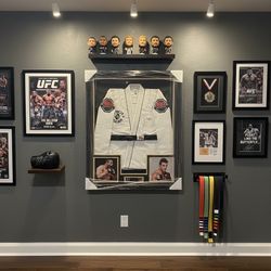 UFC Collectible Signed Gi And Belt By Vitor Belfort Custom Framed