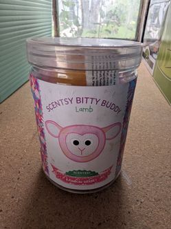 NEW SCENTSY BITTY BUDDY PINK LAMB PLUSH SCENT RAINBOW SHERBET
