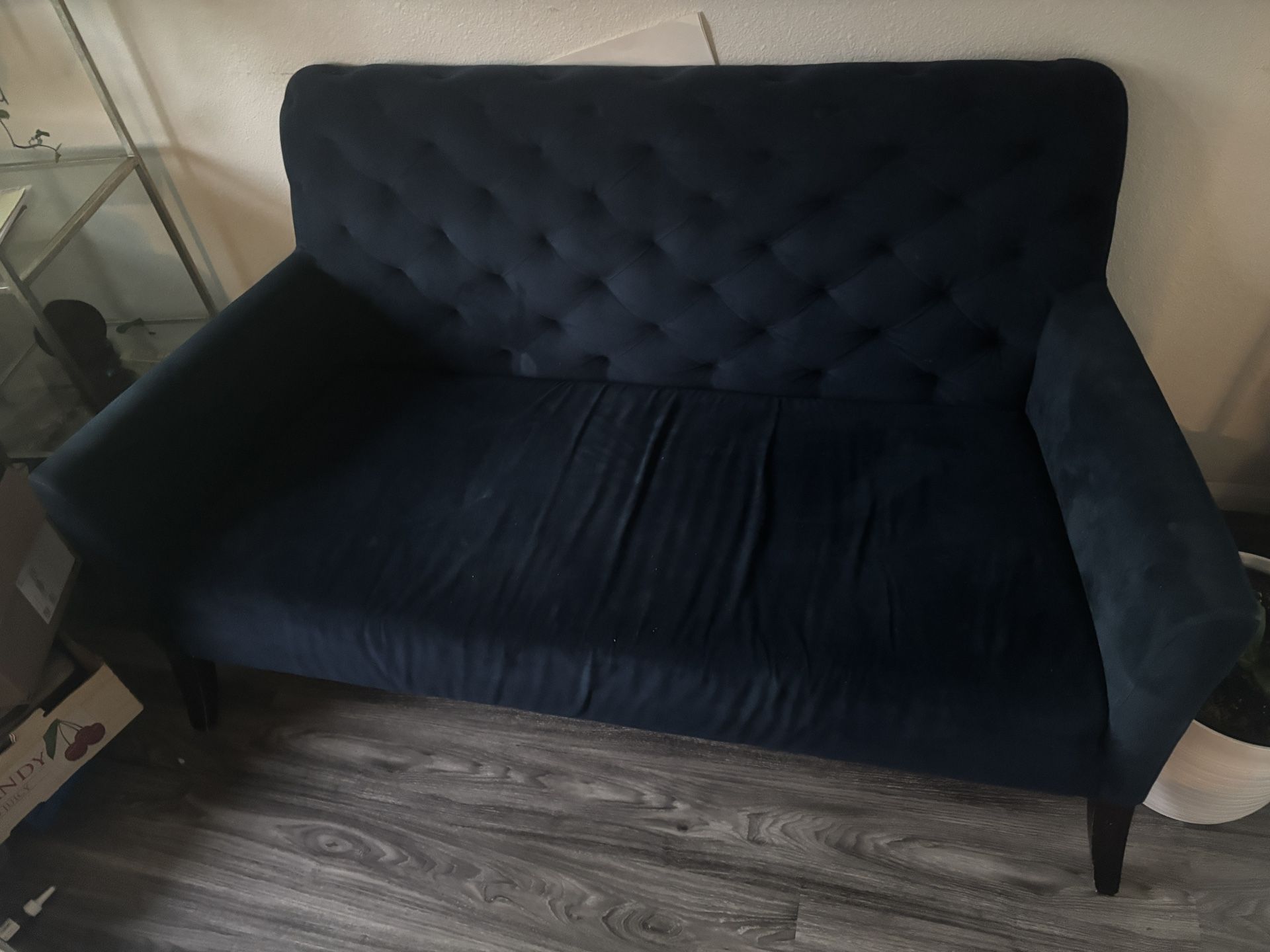 Blue West Elm Couch