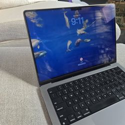2021 Macbook Pro A2442,M1 Pro,14",512Gb,16Gb,Non Touchbar,Good Condition, Grade A, Grey Color, Genuince AC Charger, Office 2022,Warranty for Promo Sal