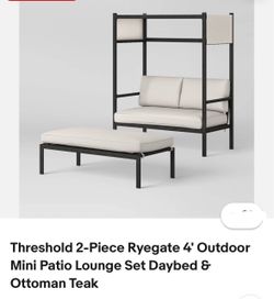 Patio Set Daybed With Ottoman
