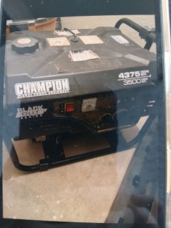 Champion blackout series generator