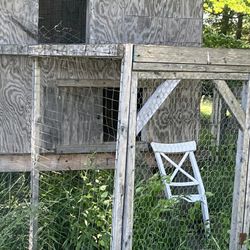 Chicken Coop And Extra Chicken Wire 