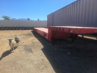 Step deck trailer para maquinaria pesada
