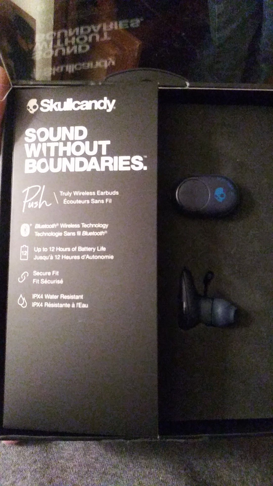 Skullcandy "push" wireless bluetooth headphones (Brand new, still in box, retail for $129.99)
