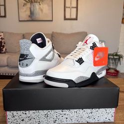 Jordan 4 white cement