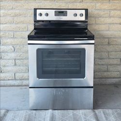 WHIRLPOOL STAINLESS SMOOTH-TOP ELECTRIC RANGE 4.8 cu ft OVEN STOVE HOME KITCHEN MAJOR APPLIANCE