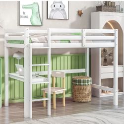 Bunk Bed With Kids Desk. 
