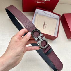 Ferragamo Leather Belt 34mm 