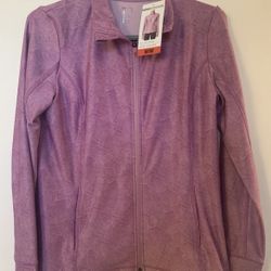 Women’s Full Zipper Jacket Size Medium Pink New 