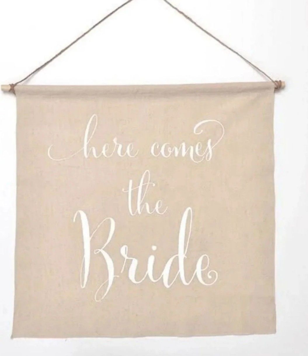 New Wedding banner Bride $6 firm- shipping only