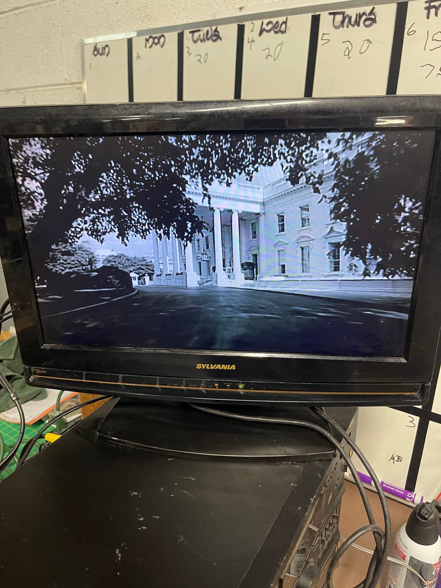 TV, B71, 18.5” Sylvania LD190SS1 (DVD player is broken)