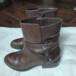 Lauren Ralph Lauren Brown Leather Boots Size 7B