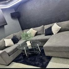 Dark Grey Sectional Sofa 