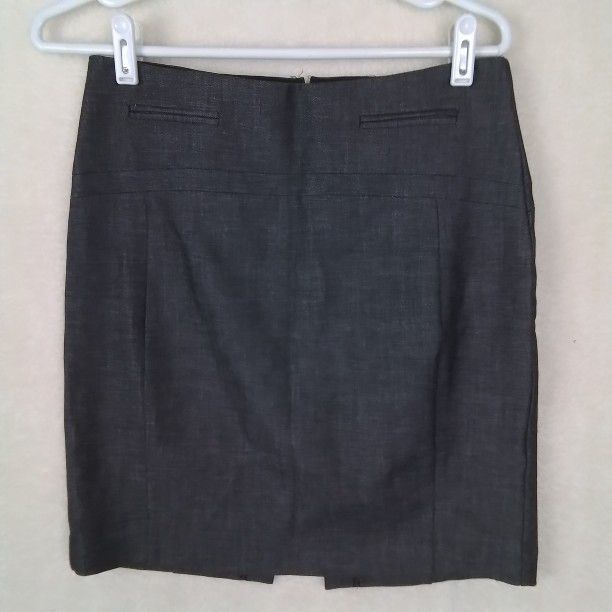Express Mid Rise Lined Mini Skirt Size 4 Gray Black
