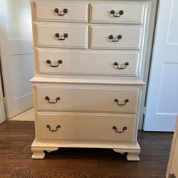Vintage Wooden Painted Dresser