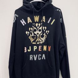 2008-09 RVCA x BJ PENN x PHIL FROST Hawaii Hoodie Men’s L UFC MMA Hard To Find