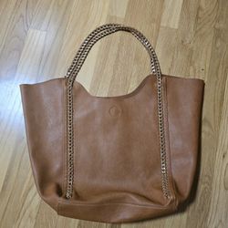 Large Leather Hobo Tote 