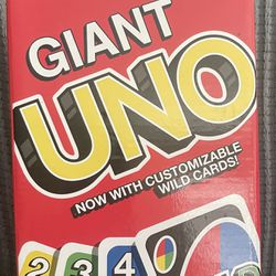 Uno Mattel Giant Uno Cards Jumbo Huge Extra Large King Sized Game BRAND NEW SEAL