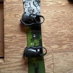 Burton Process 155 Camber Snowboard With Bindings And Bag  