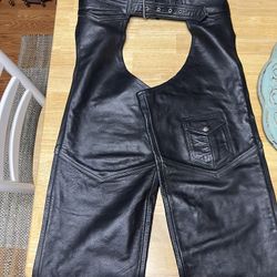 Leather Chaps / Biker Gear.  Size XL