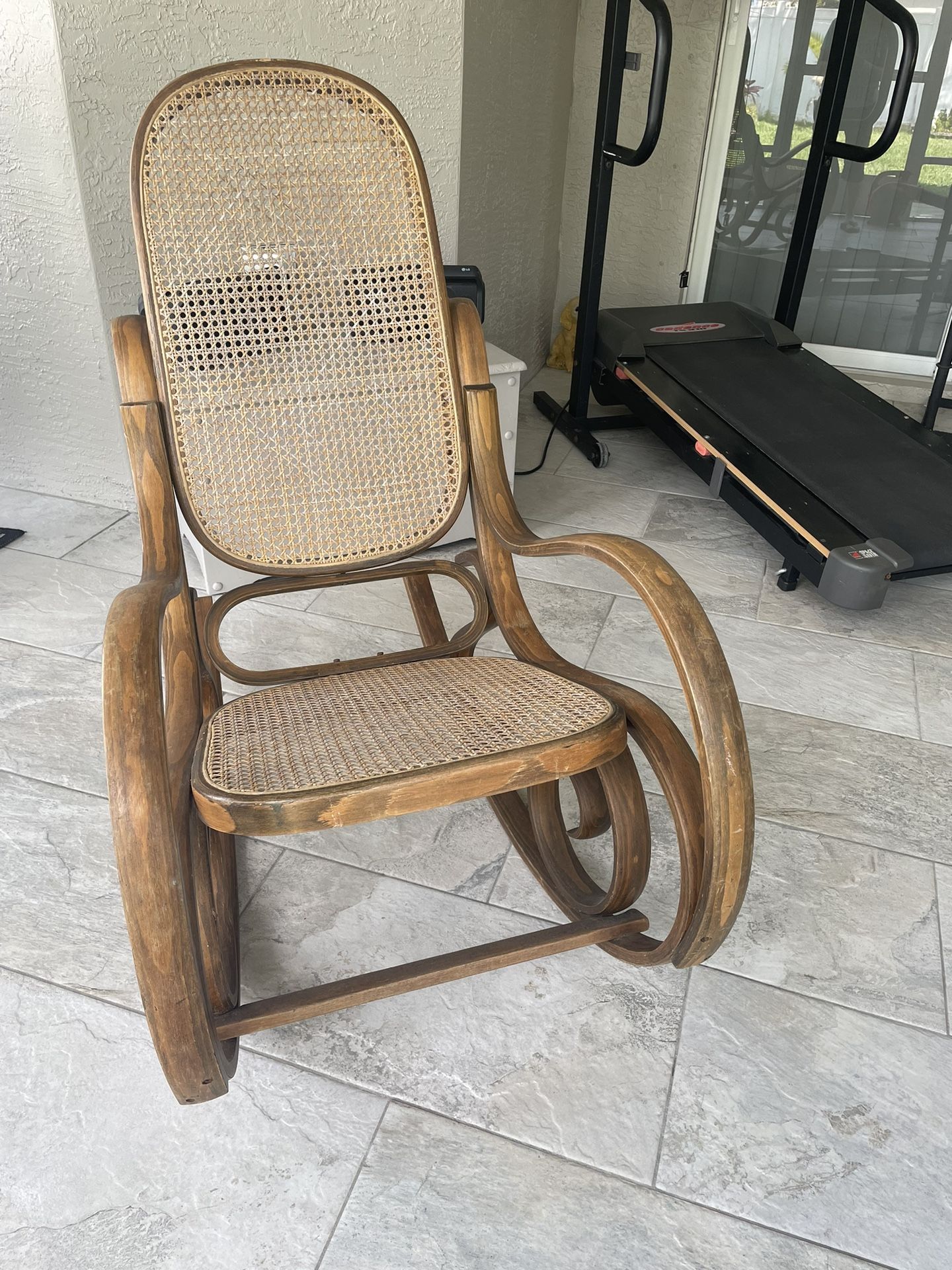 Vintage rattan rocking chair