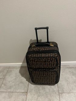 American Flyer Black & Brown Canvas Carry-On Boarding Bag, in good condition