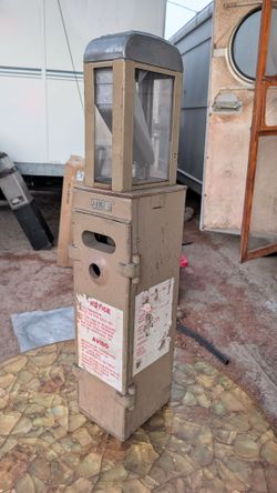 Vintage Cleveland Farebox Bus Collection Fair Amusement Park Money Box  27”